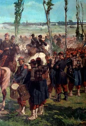 Das italienische Lager (Detail der Schlacht von Magenta 1859)