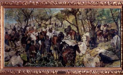 Der Markt in San Godenzo, Toskana