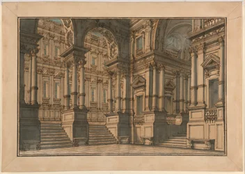 Bühnenbild: Palastinterieur