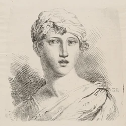 Büste einer jungen Frau mit Turban