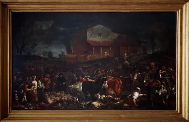 Der Jahrmarkt in Poggio a Caiano in der Toskana, Italien