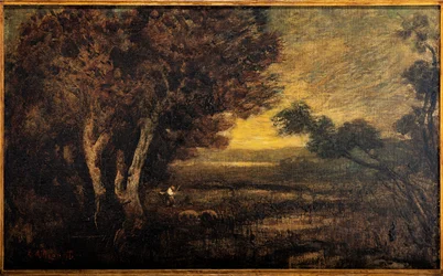Landschaft mit Figur