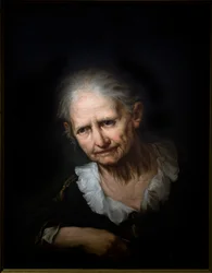 Alte Frau im Gebet