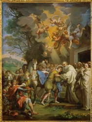 Die Ankunft des heiligen Bernhard im Kloster Citeaux