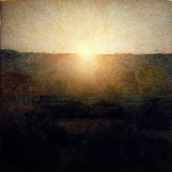 Die aufgehende Sonne, 1904. Maße: 155 x 155 cm. Rom, Galleria d