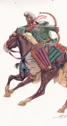 Partes berittene Bogenschützen