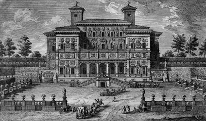 Das Casino und die Villa Borghese, bei Rom, 18. Jahrhundert