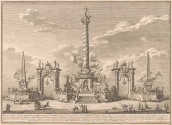 Die Prima Macchina für die Chinea von 1752: Eine Deliziosa, die auf die Villa Carl