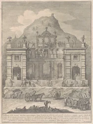 Die Seconda Macchina für die Chinea von 1778: Eine Wohnung in der Nähe von Monte Testaccio