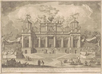 Die Prima Macchina für die Chinea von 1770: Ein römisches Gebäude für den Handel