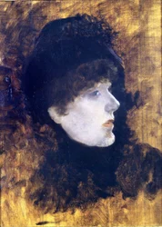 Porträt von Henriette Rosine Bernard genannt Sarah Bernhardt (1844-1923) - von De Nittis