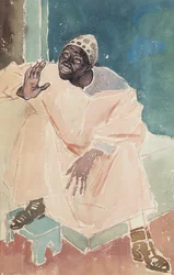 Sitzender Marokkaner, 1936