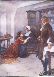 Und so ging sie zum Herzen der Mutter, aus Lorna Doone, veröffentlicht von W & R Chambers Ltd, 1921