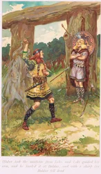 Hadur nahm die Mistel von Loui, Illustration aus 