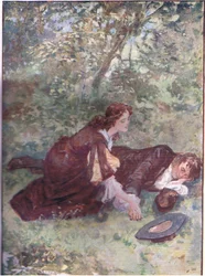 "Meister Ridd, sind Sie verrückt?", aus Lorna Doone, veröffentlicht von W & R Chambers Ltd, 1921