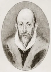 Domenikos Theotokopoulos, El Greco, aus „Lebende Biographien großer Maler“