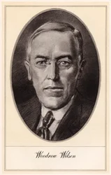 Woodrow Wilson, 28. Präsident der Vereinigten Staaten, frühes 20. Jahrhundert