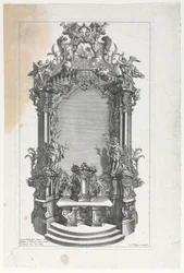 Modell für Altar für Holzschnitzer