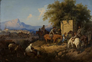 Russische Truppen überqueren das Kaukasusgebirge in Adscharien, 1872