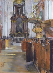 Innenraum der St. Michaelis in Hamburg, 1890