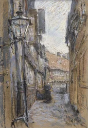 Straße in Teilfeld, 1890