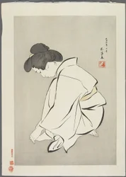 Frau schneidet Zehennägel, nach 1929