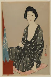 Frau im Sommerkleid, Taisho-Ära, Juni 1920