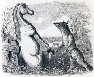 Das Pferd und der Wolf - Fabeln von La Fontaine