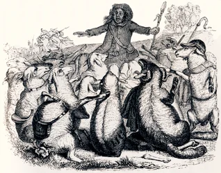 Der Hirte und seine Herde - Fabeln von La Fontaine