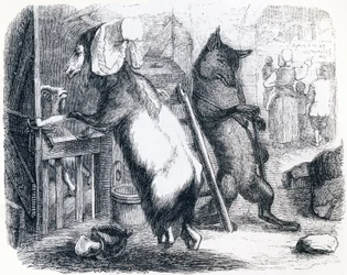 Der Wolf, die Ziege und das Zicklein - Fabeln von La Fontaine