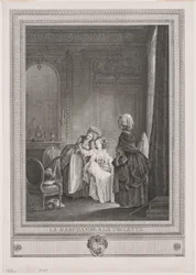 Die Händlerin im Ankleidezimmer