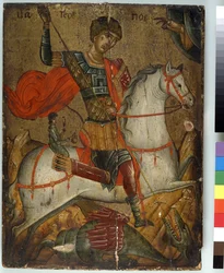St. Georg tötet den Drachen, Ikone, Kreto-Venezianische Schule
