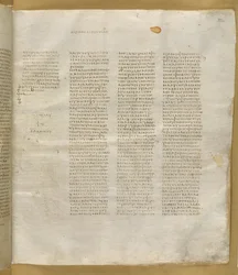 Add. MS 43725, f.334r, aus dem Codex Sinaiticus (Pergament)