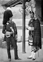 Der Oberst des 1. Bataillons Argyll und Sutherland Highlanders, 1896