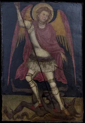 Der Erzengel Michael kämpft gegen Satan