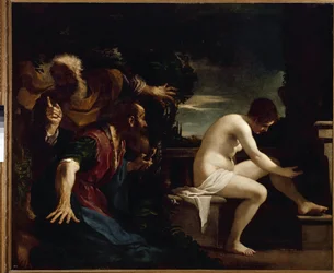 Susanna und die Ältesten - Öl auf Leinwand