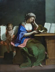 Die samische Sibylle mit einem Putto