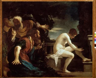 Susanna und die Ältesten. Gemälde von Giovan Francesco Barbieri, genannt Il Guercino
