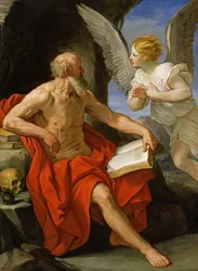 Ein Engel erscheint dem heiligen Hieronymus, um 1640