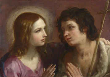 Christus umarmt Johannes den Täufer, ca. 1640
