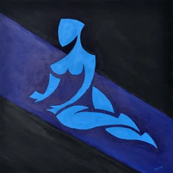 Studie für Figur auf geneigtem Raum, 2015