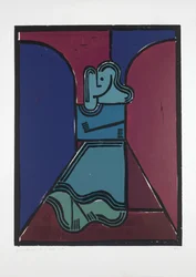 Frau unter Bögen