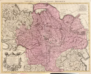 Karte von Tartaria (Zentralasien, Sibirien, Turkestan, Mongolei und Mandschurei) (Radierung)