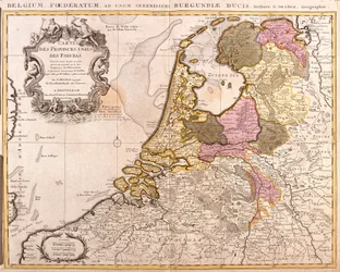 Karte der Vereinigten Provinzen der Niederlande (Radierung)