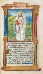 Gedrucktes Stundenbuch (Gebrauch von Rom): fol. 108r, St. Bernhard von Clairvaux