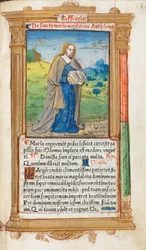 Gedrucktes Stundenbuch (Gebrauch von Rom): fol. 109r, Maria Magdalena
