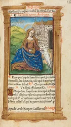 Stundenbuch (Gebrauch von Rom): fol. 112r, St. Agnes
