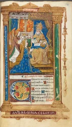 Gedrucktes Stundenbuch (Gebrauch von Rom): fol. 45r, Krönung der Jungfrau