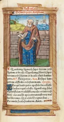 Gedrucktes Stundenbuch (Gebrauch von Rom): fol. 99r, St. Petrus