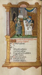 Gedrucktes Stundenbuch Gebrauch von Rom: fol. 11v, Oktober Kalenderseite, 1510